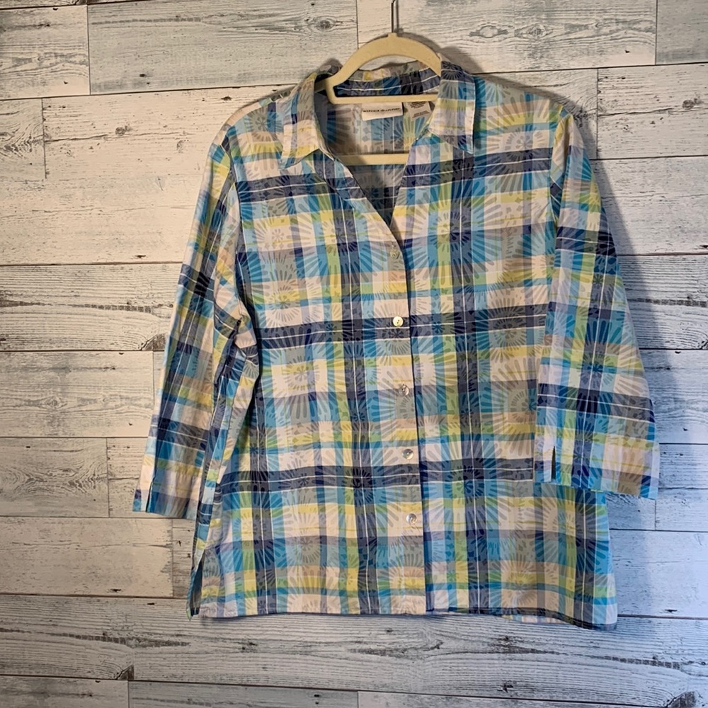 Alfred Dunner Button Down Blouse